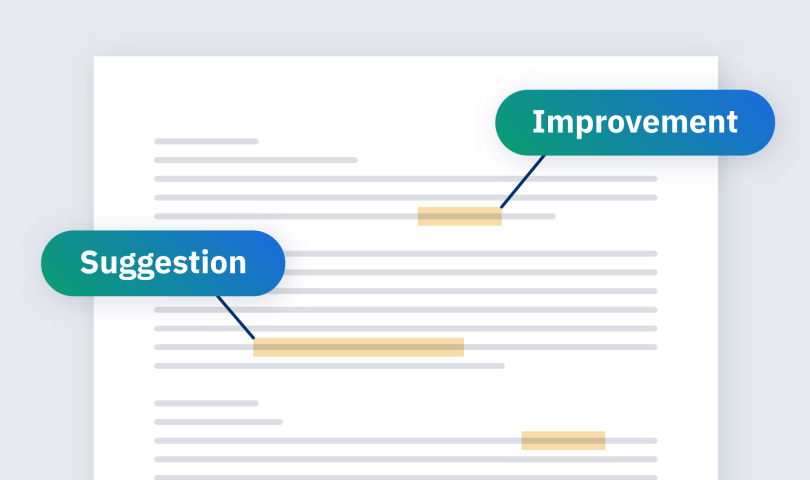 Artwork representing how Faro Health’s AI powered protocol design tools recommend improvements to AI-generated content